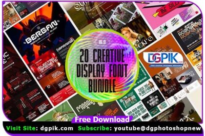 20 Creative Display Font Bundle