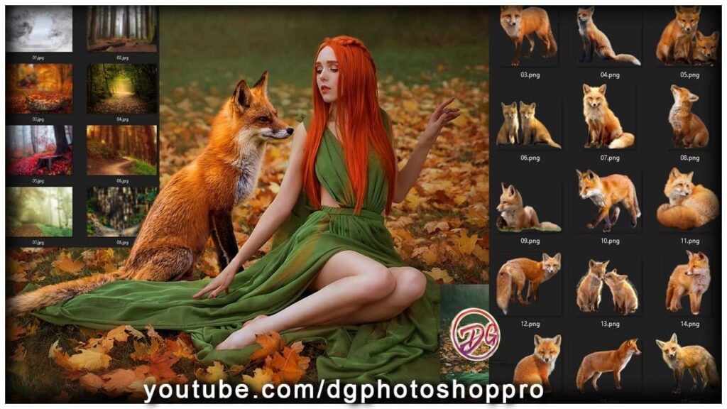 20 Fox Photo Overlays With Backdrops Free Download