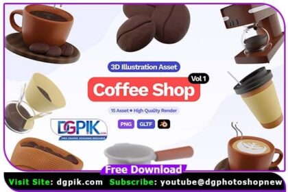 3D Coffee Shop Icon Free