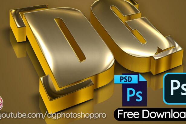 New Gold 3D Text Style PSD