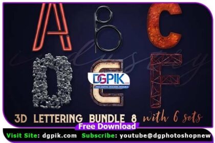 3D Lettering Mega Bundle 8 Industry