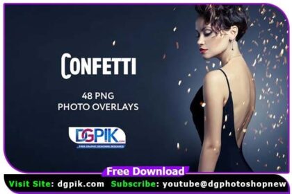 48 Confetti Photo Overlays