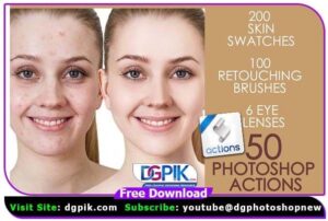 50 Skin Retouch Photoshop Actions