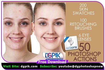 50 Skin Retouch Photoshop Actions