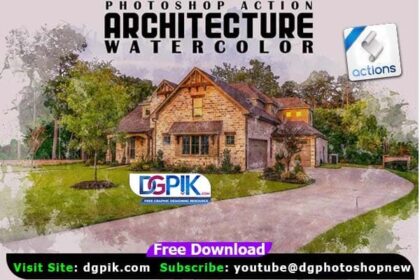 Architecture Water color Photoshop Action