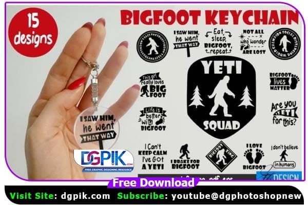 Bigfoot SVG PNG Bundle