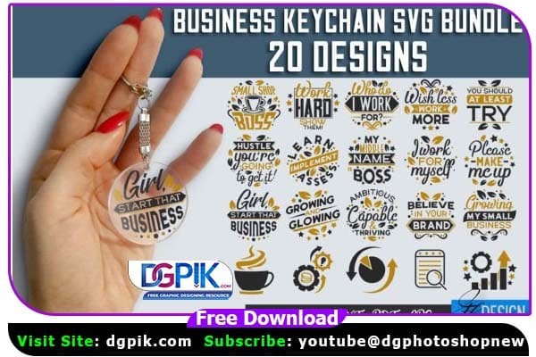 Business SVG Key chain PNG Bundle