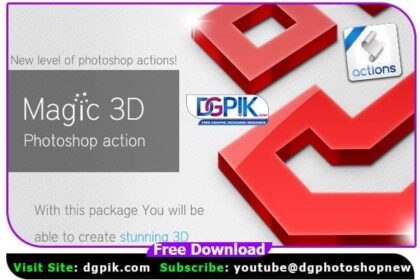 Free Magic 3D Photoshop Action