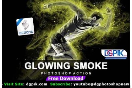 Glowing Photo Effect Smoke Photoshop Action