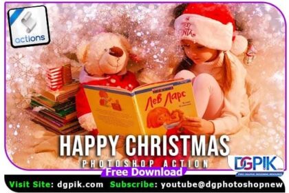 Happy Christmas Photo Effect Photoshop Action