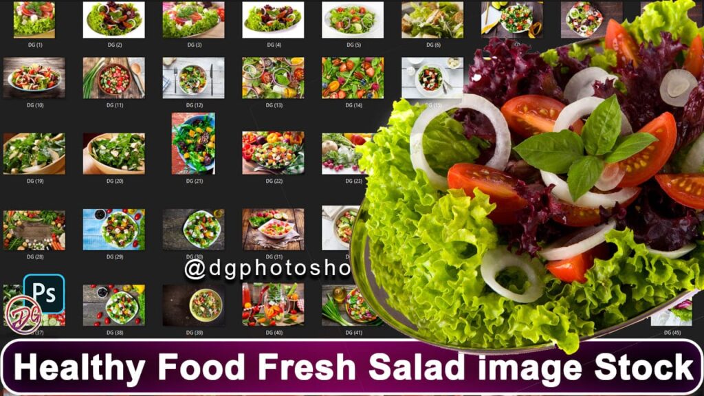 Healthy Food Fresh Salad image Stock