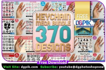 Keychain SVG Mega Bundle 370 Desing