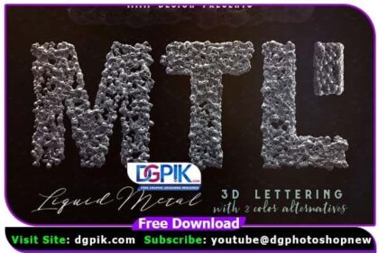 Liquid Metal – 3D Lettering