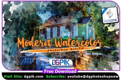 Modern Watercolor Photoshop Action