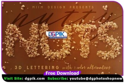 Nutty Nuts - 3D Lettering