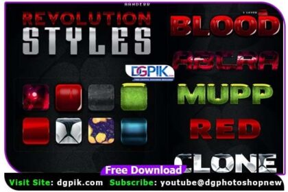 Revolution Super Photoshop Text Styles