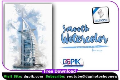Smooth Watercolor Photo Effect Photoshop Action