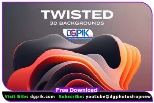 Twisted Liquid Shape 3D Backgrounds