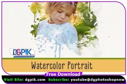 Watercolor Portrait Photo Masks