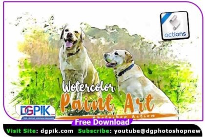 Wotercolor Paint Art Photoshop Action