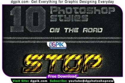 10 Photoshop Layer Styles - On The Road