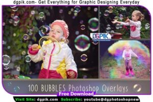 100 Bubbles Photoshop Overlays