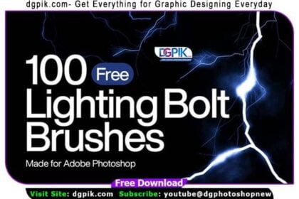 100 Lighting Bolt Photoshop Brushes