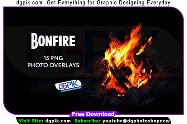 15 Bonfire Photo Overlays