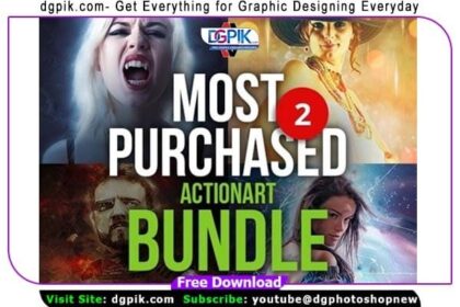 4 in1 Photoshop Action Art Bundle
