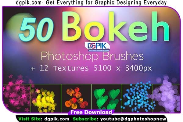 50 Bokeh Photoshop Brushes Free