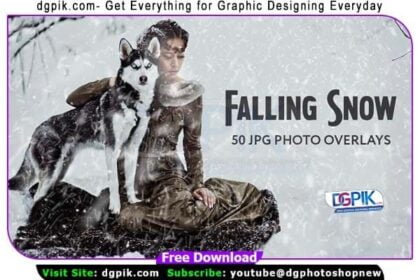 50 Falling Snow Photo Overlays