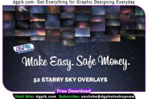 52 Starry Sky Photoshop Overlays
