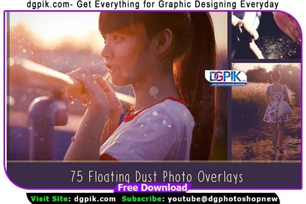 75 Floating Dust Photo Overlays