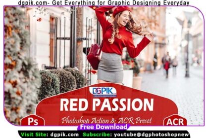 10 Red Passion Photoshop Actions
