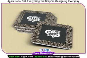 Clean PSD Coaster Mockup