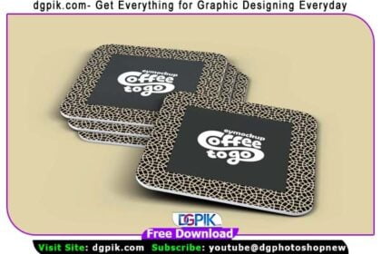 Clean PSD Coaster Mockup