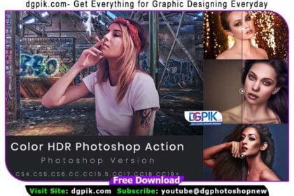 Color HDR Effect Photoshop Action