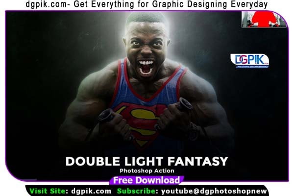 Double Light Fantasy Effect Photoshop Action