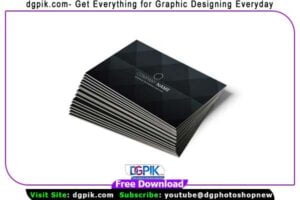 Falling Business Card PSD Mockup