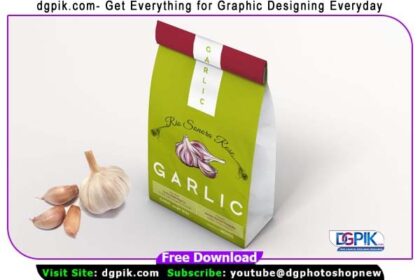 Garlic Paste Pouch Psd Mockup
