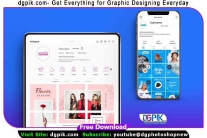 Instagram Account Psd Mockup