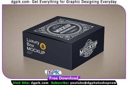 Luxury Cardboard Box Psd Mockup