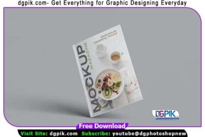 Magazine Cover Psd MockupJPG