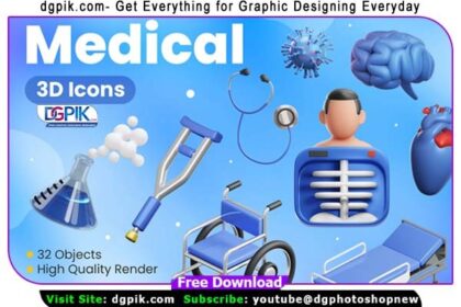 Medical 3D Icons in PNGJPG