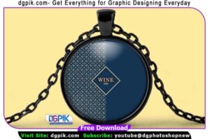 Metal Round Locket PSD Mockup