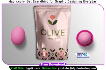 Olive Jewelry Pouch Psd Mockup