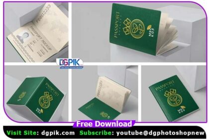 Passport Booklet Psd Mockups