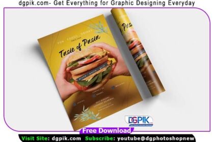 Pasta Menu Poster Design PSD Template