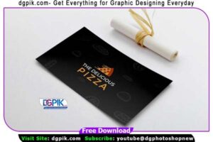 Pizza Business Card Psd Mockup