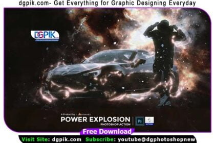 Power Explosion Effect Photoshop Action